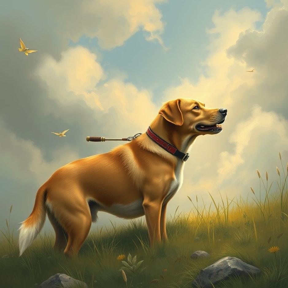 Dream : Love hunting dog in the dream