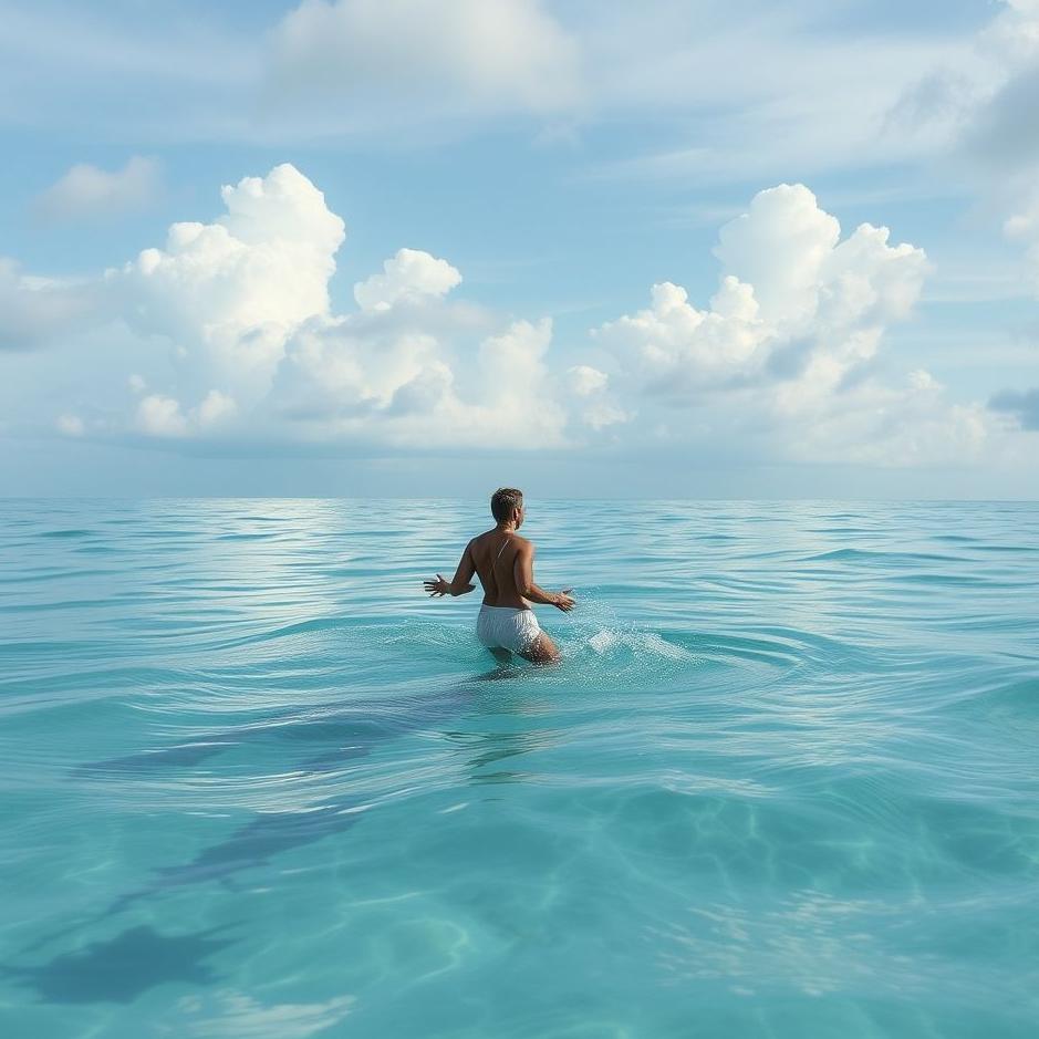 Dream : Lover and the sea in a dream