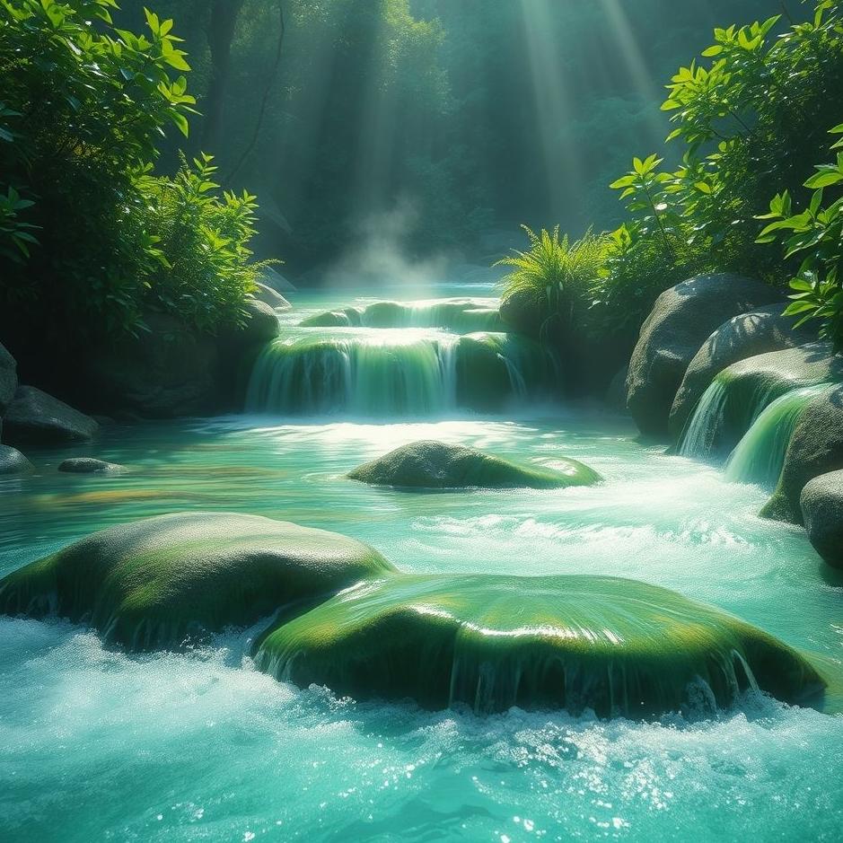 Dream : Lush flowing water in a dream