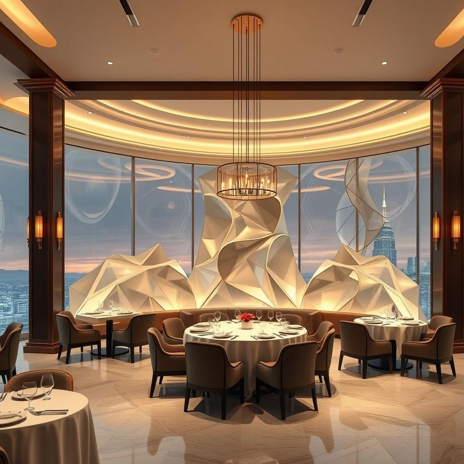 Dream : Luxury restaurant in a dream
