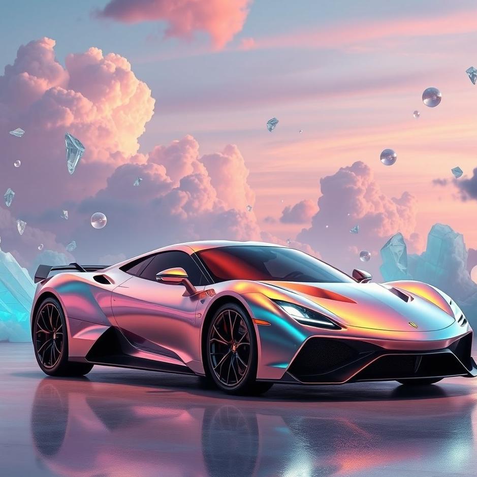 Dream : Luxury sports car in a dream