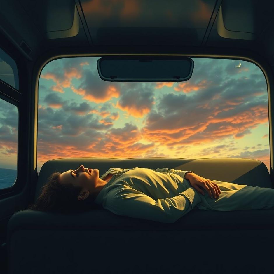 Dream : Lying down on a bus in a dream