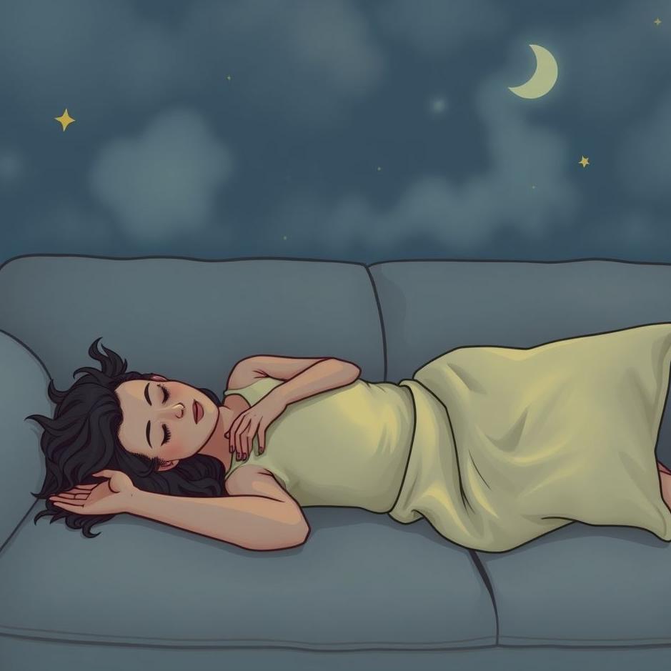 Dream : Lying down on a couch in a dream