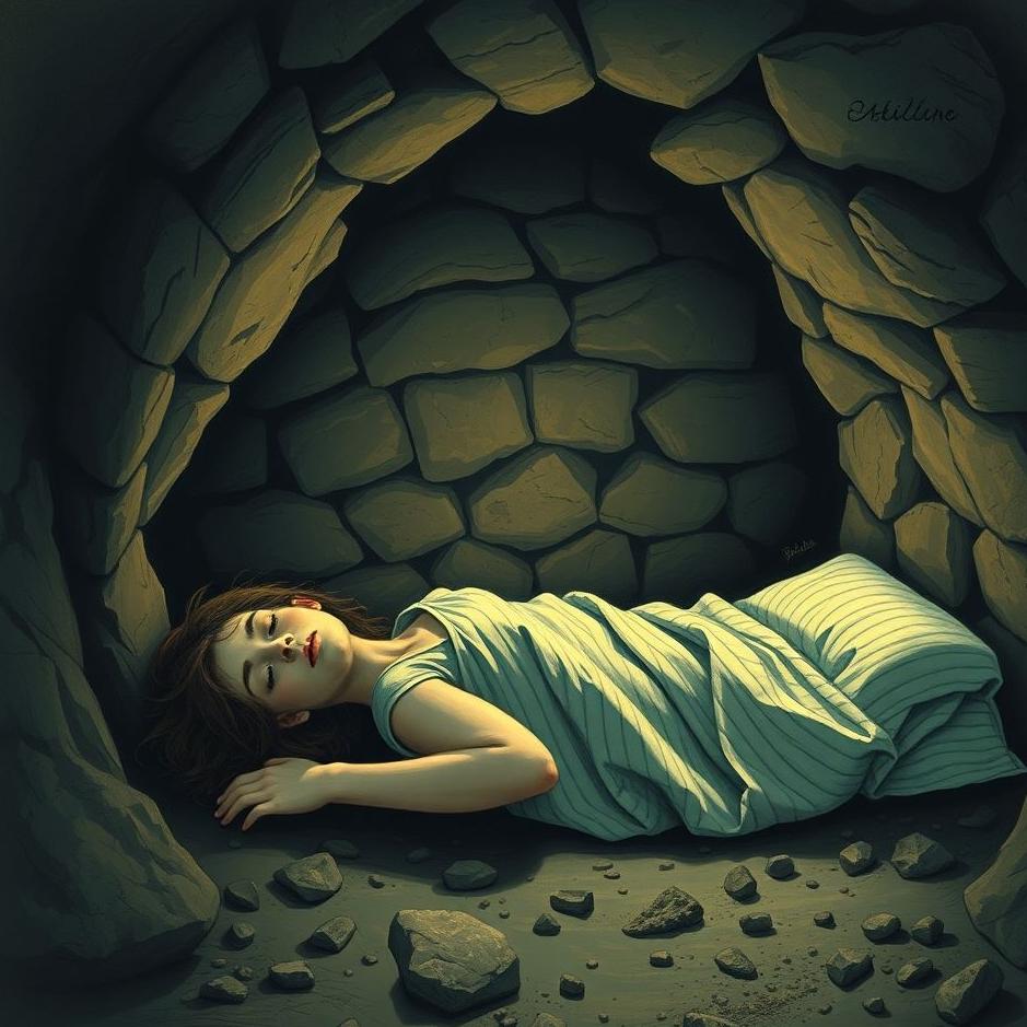 Dream : Lying in a coal cellar in a dream