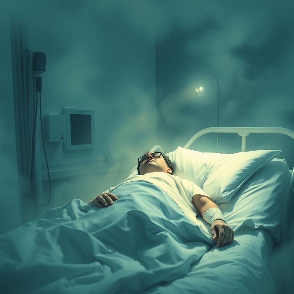 Dream : Lying in a sick bed in a hospital in a dream