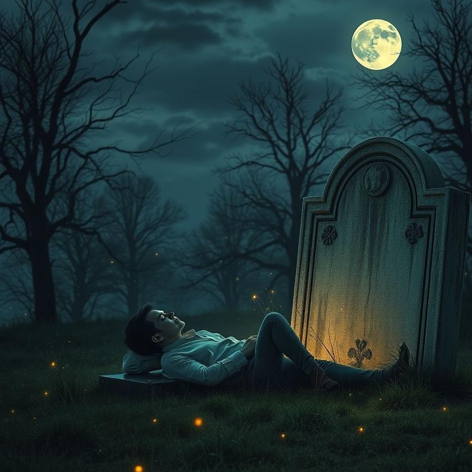 Dream : Lying next to a grave in a dream