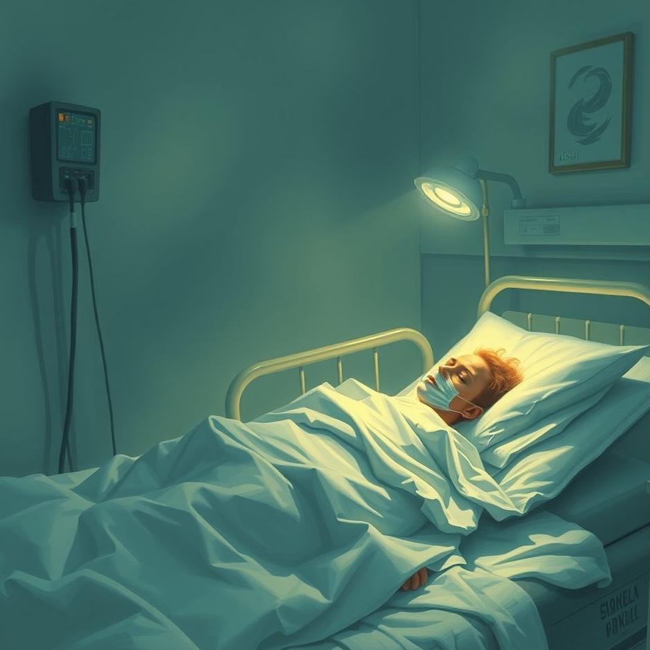 Dream : Lying sick in the hospital in a dream