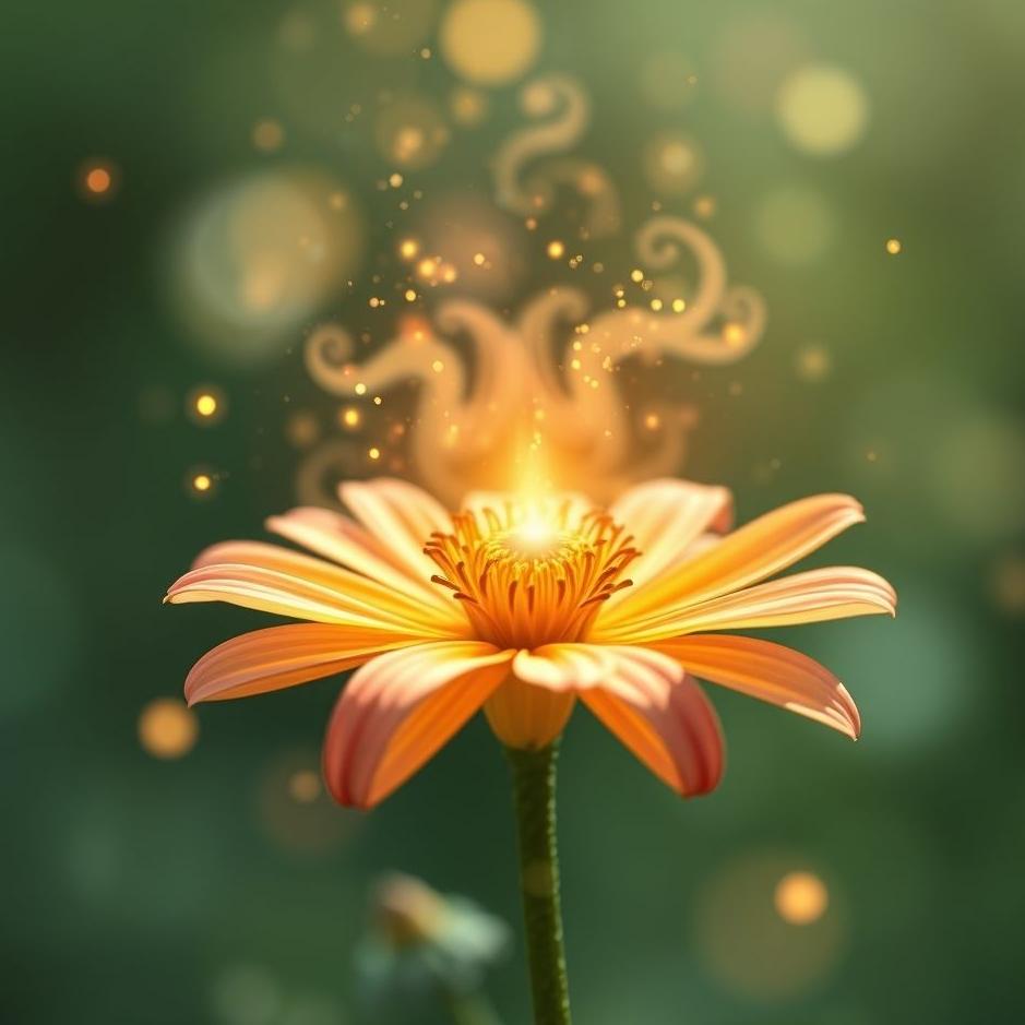 Dream : Magic flower in a dream