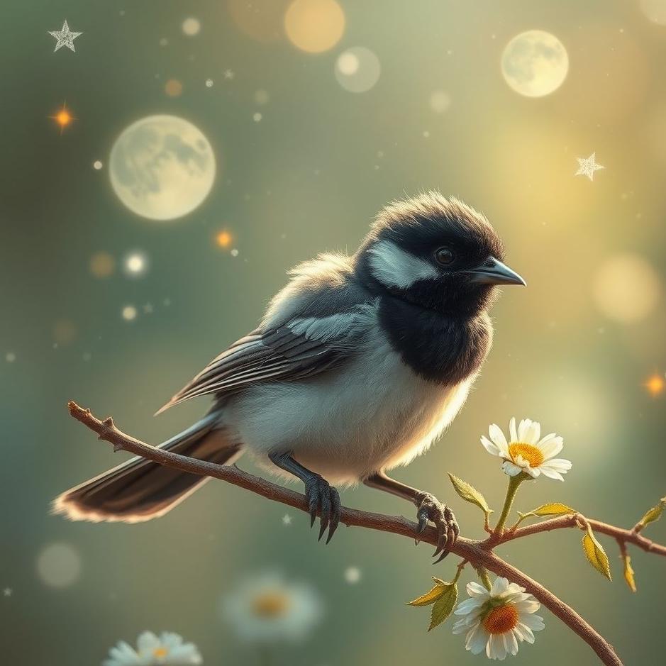 Dream : Magpie chick in a dream