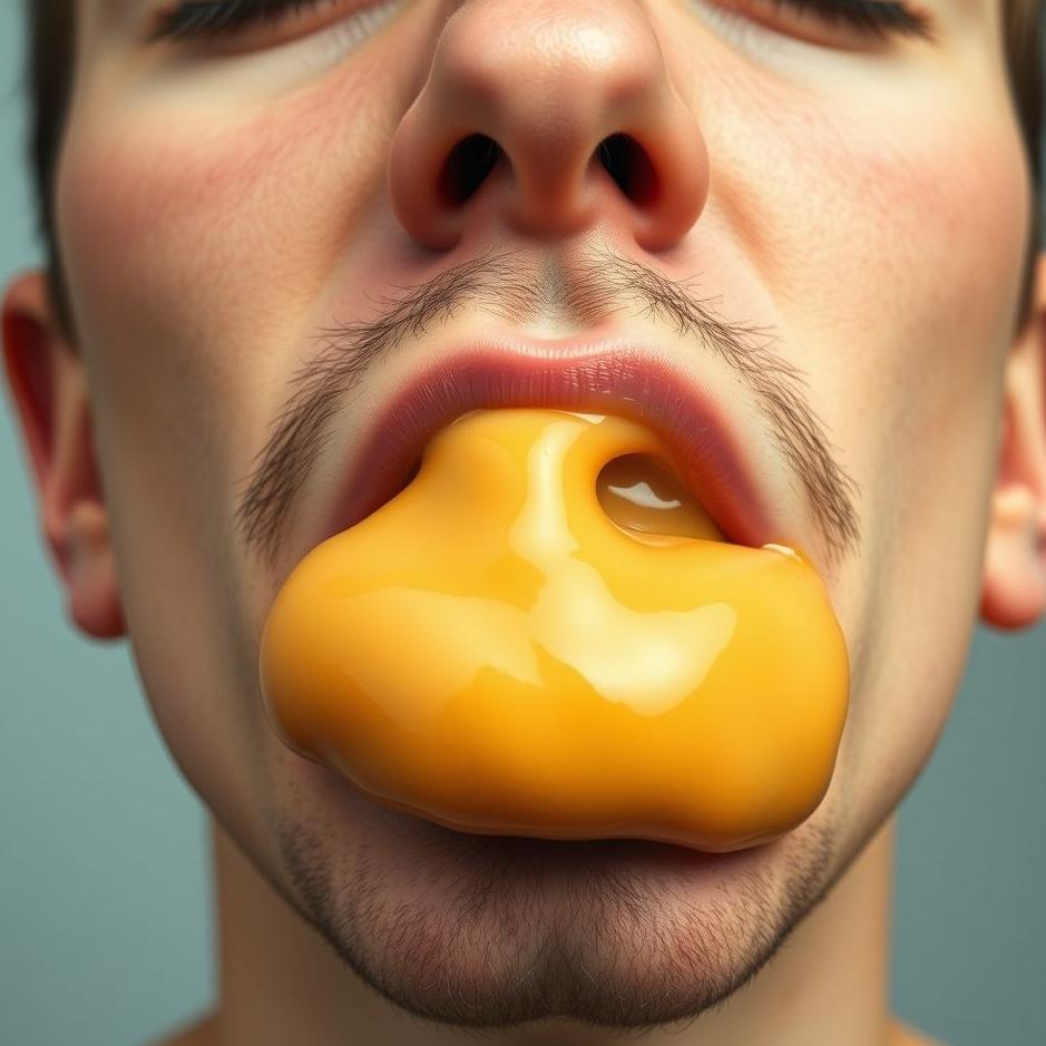 Dream : Making a big mucus out of your nose 