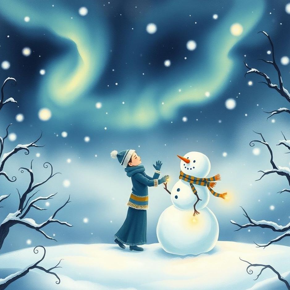 Dream : Making a snowman in a dream