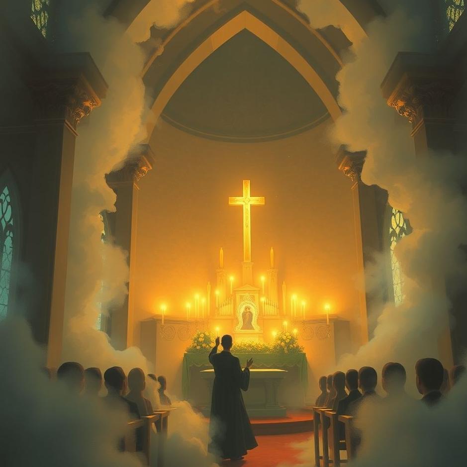 Dream : Making a wish in a church in a dream