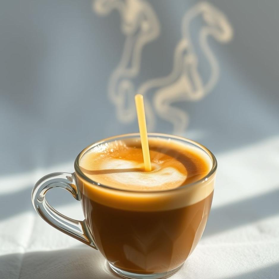 Dream : Making foamy coffee in a dream