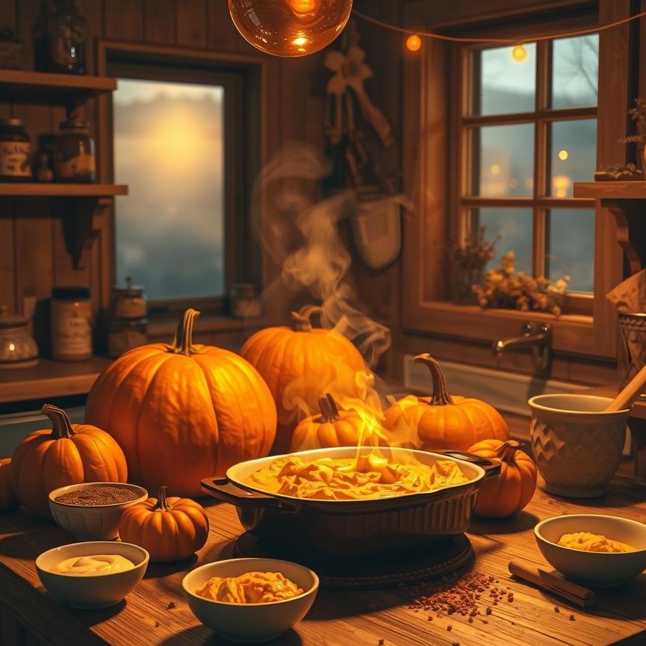 Dream : Making pumpkin dessert in your dream