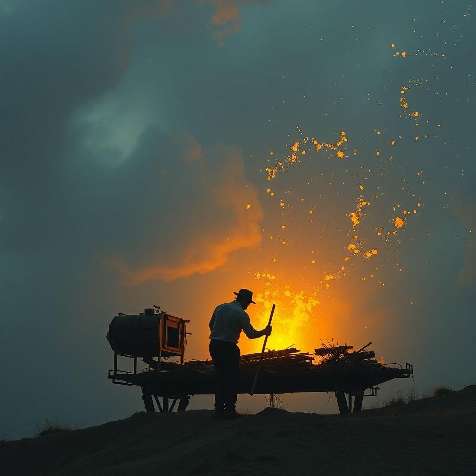 Dream : Man at work in a dream