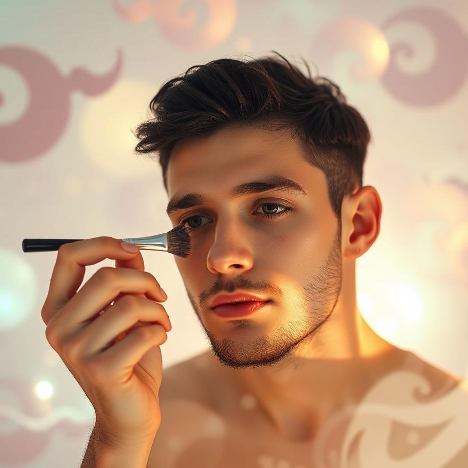Dream : Man doing makeup in a dream