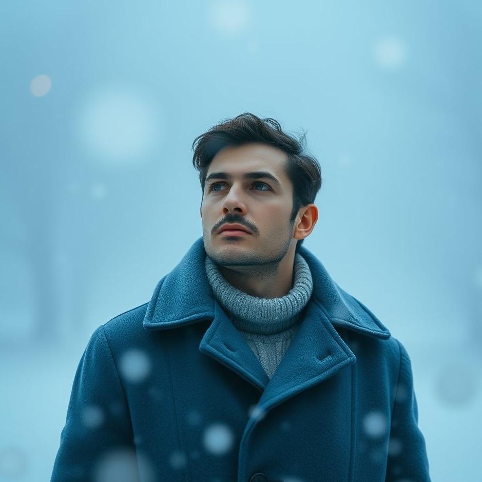 Dream : Man in a blue coat in a dream