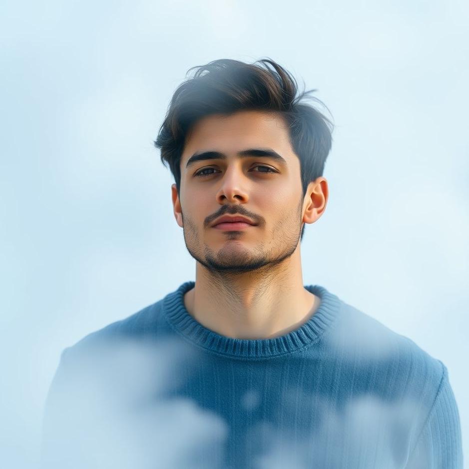 Dream : Man in a blue sweater in a dream