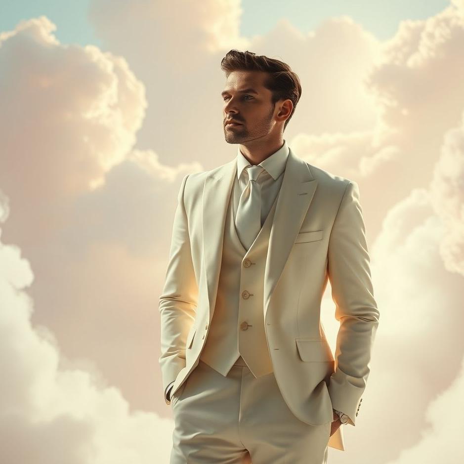 Dream : Man in a cream suit in a dream