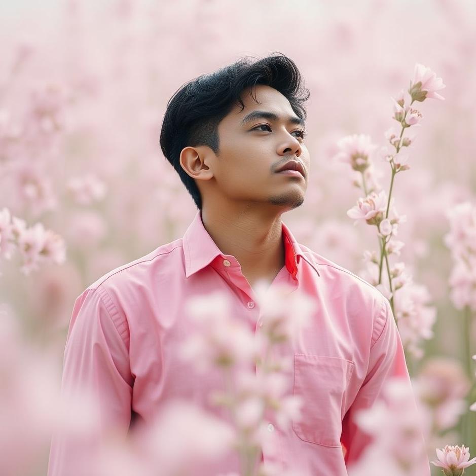 Dream : Man in a pink shirt in a dream