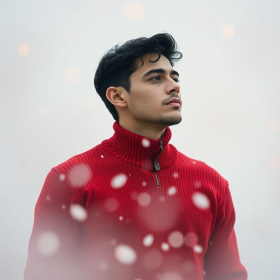 Dream : Man in a red sweater in a dream