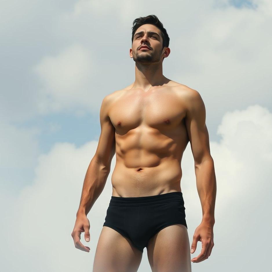 Dream : Man in black panties in a dream