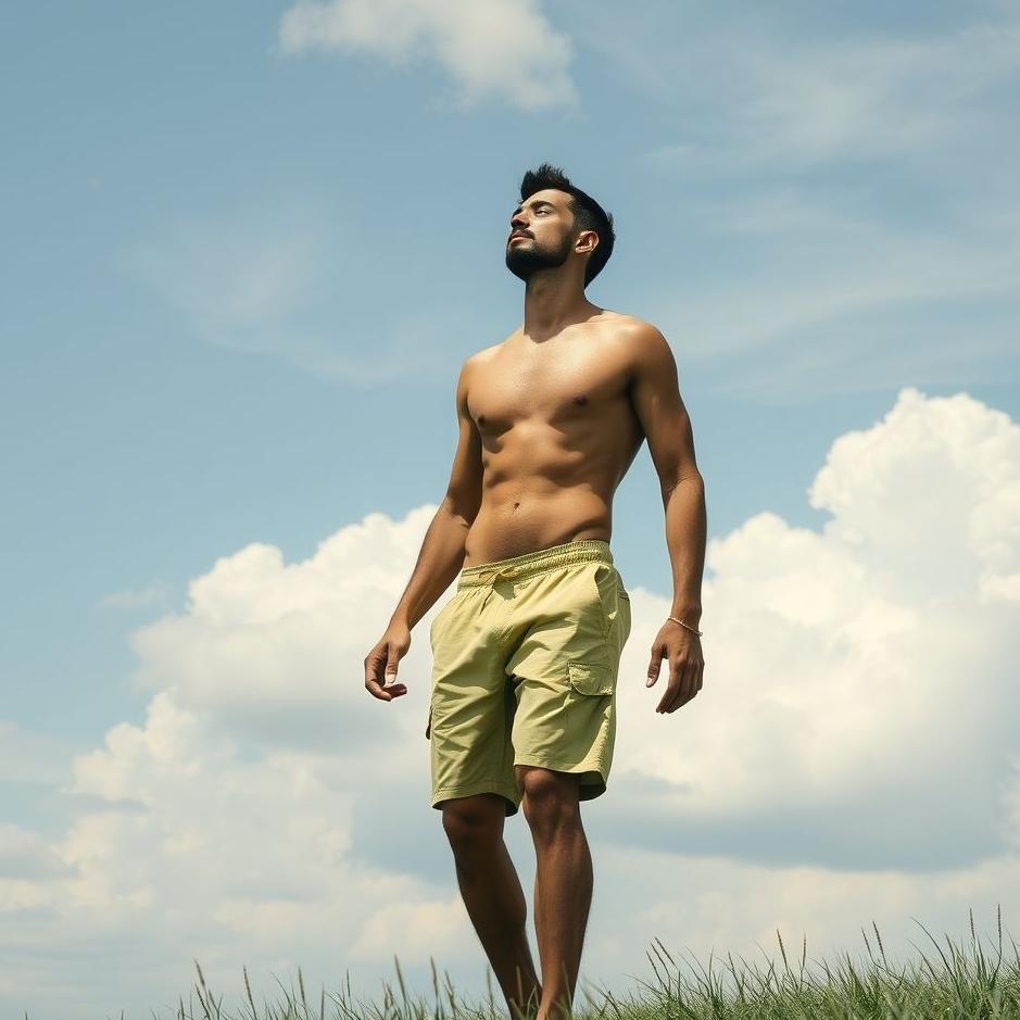 Dream : Man in short pants in a dream