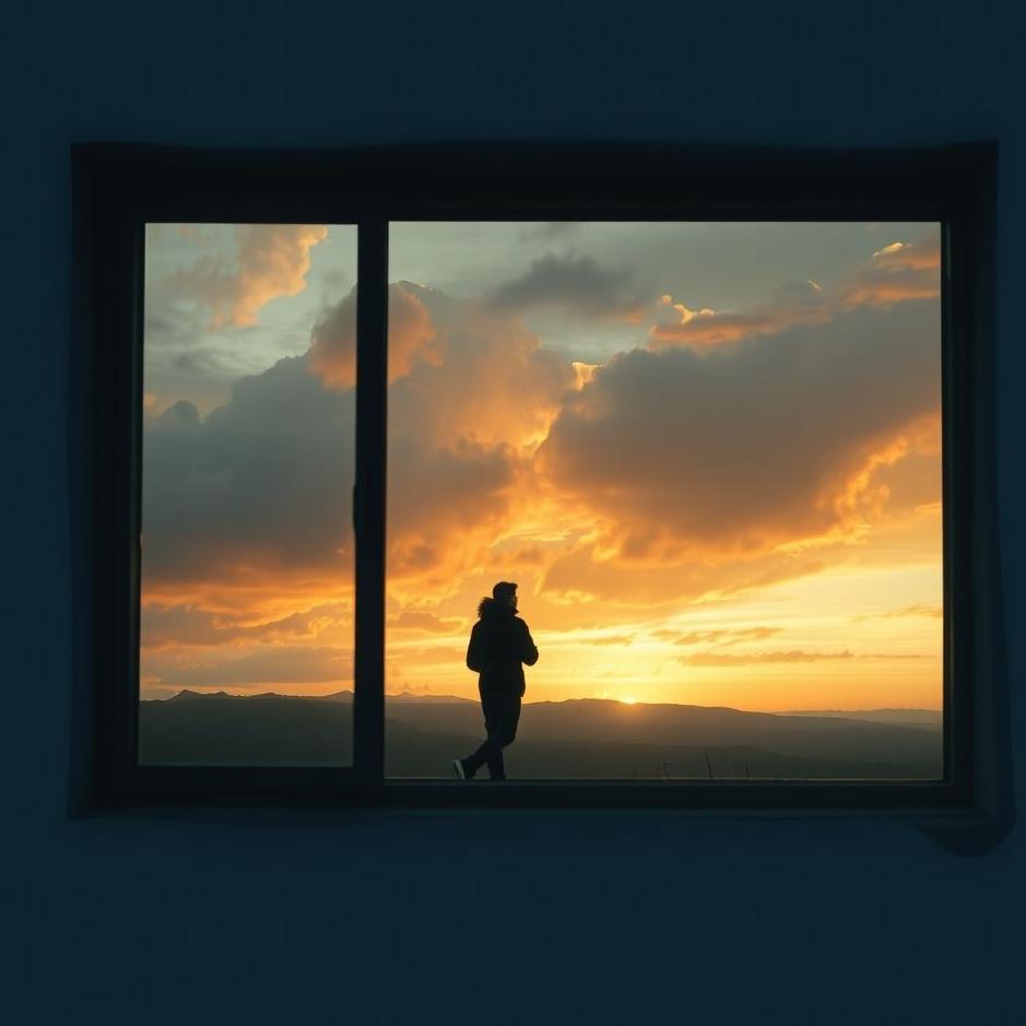 Dream : Man through a window in a dream