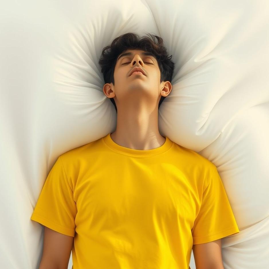 Dream : Man wearing a yellow t-shirt in a dream