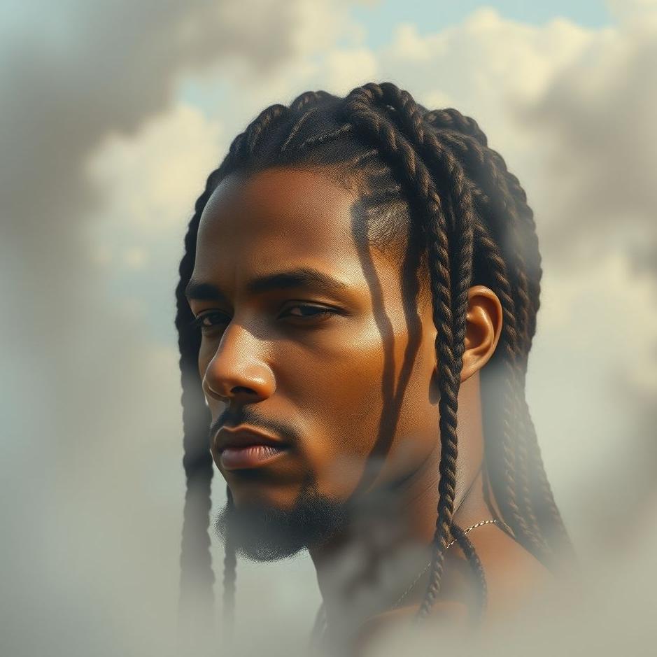 Dream : Man with braided hair in a dream
