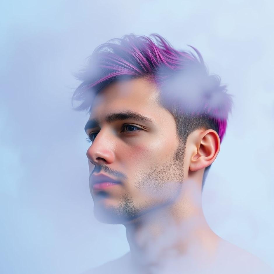 Dream : Man with dyed hair in a dream