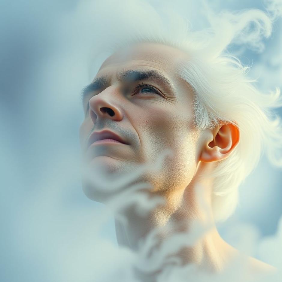 Dream : Man with white hair in a dream