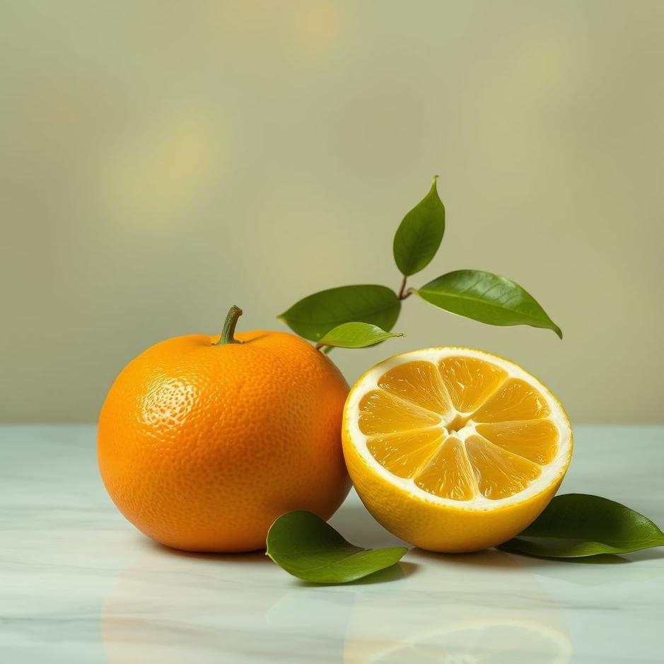 Dream : Mandarin and a lemon in a dream