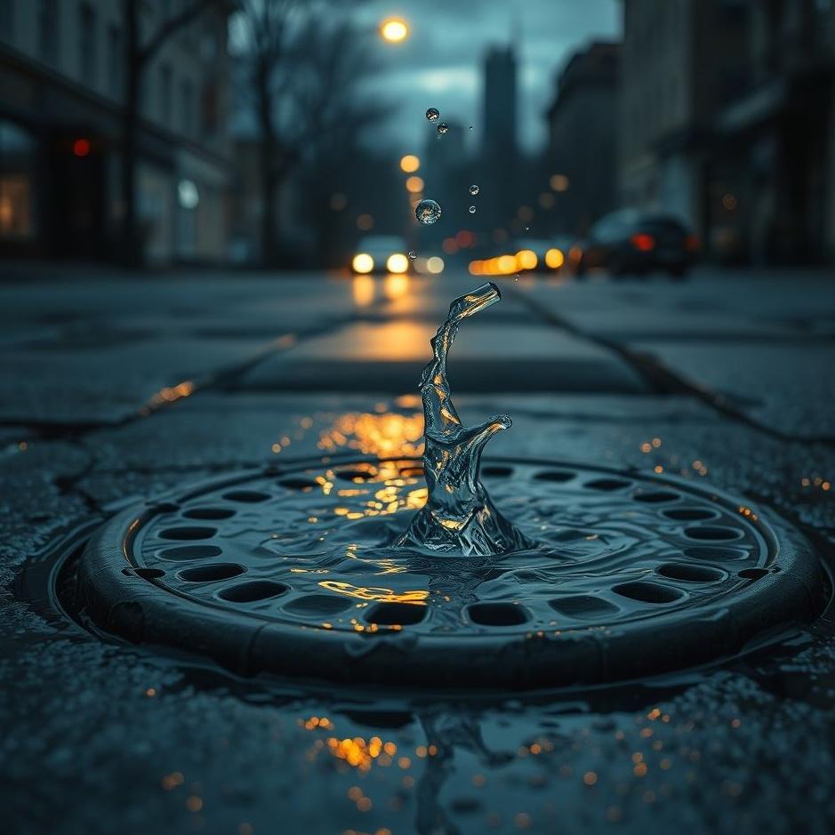 Dream : Manhole water in a dream
