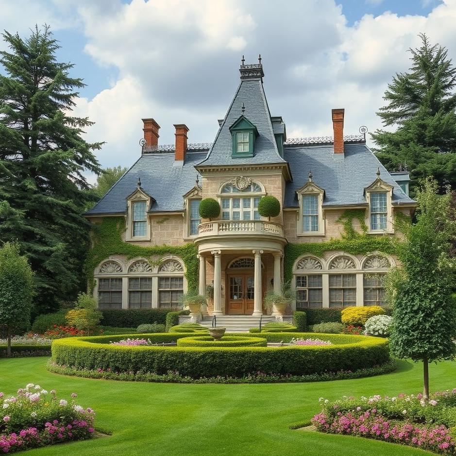 Dream : Mansion garden in a dream
