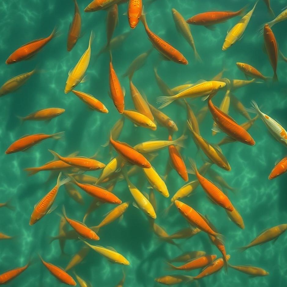 Dream : Many fish in a pool in a dream