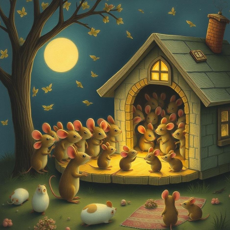 Dream : Many mice at home in a dream
