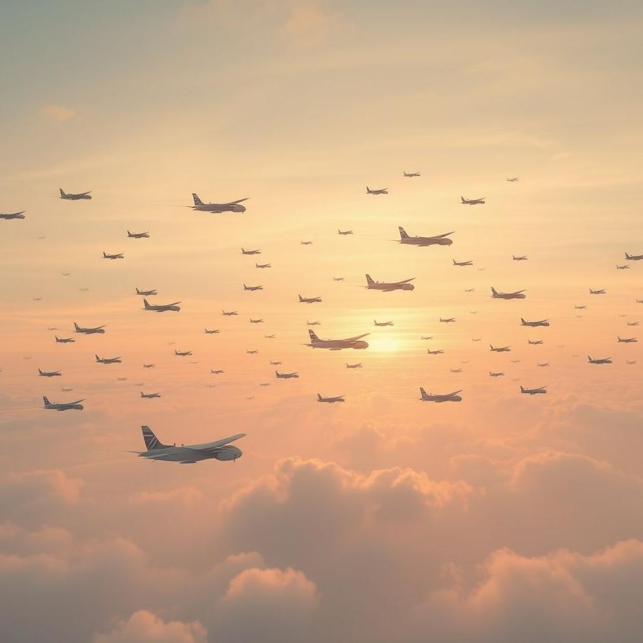 Dream : Many planes in the air in a dream