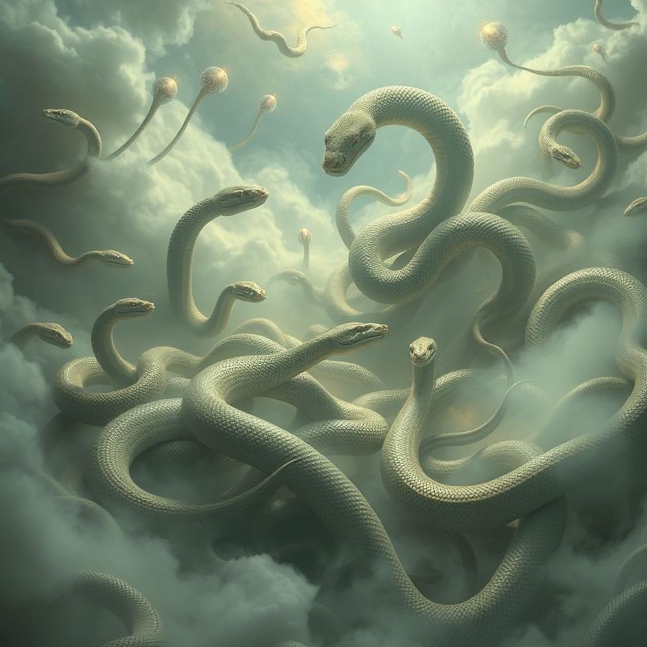 Dream : Many snakes of various sizes in a dream