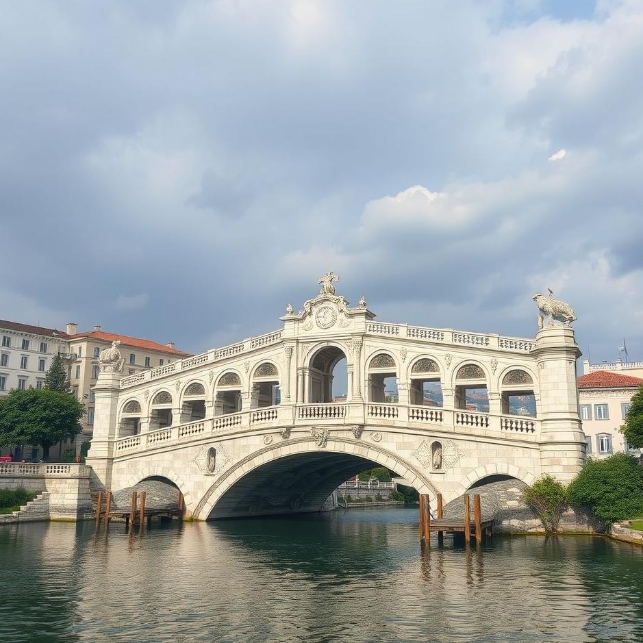 Dream : Marble bridge in a dream