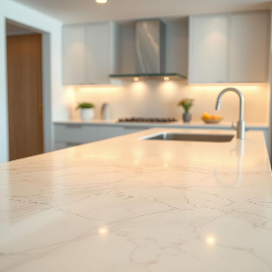 Dream : Marble kitchen countertop in a dream