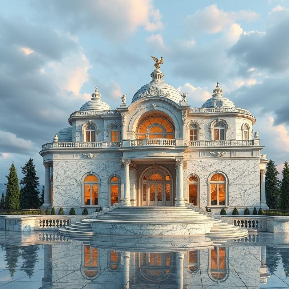 Dream : Marble mansion in a dream