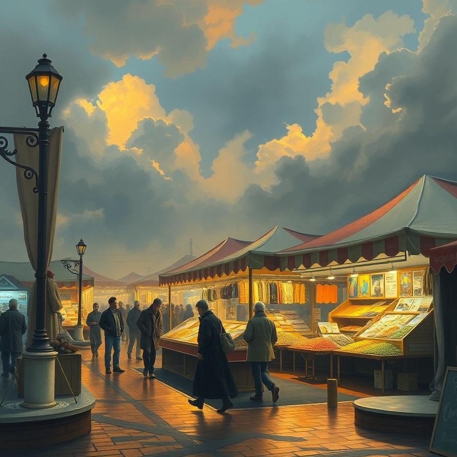 Dream : Market exhibition in a dream