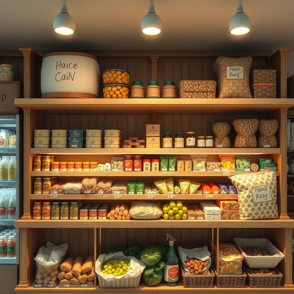 Dream : Market shelf in a dream