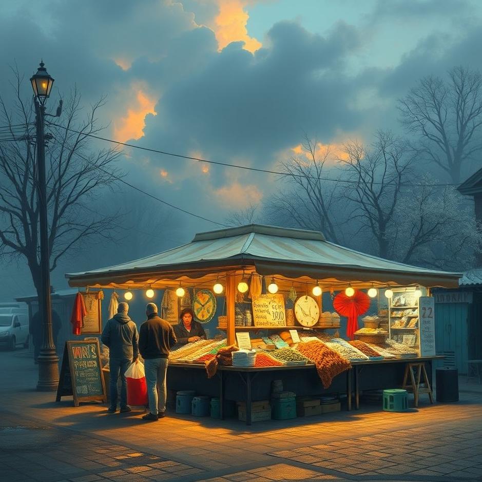 Dream : Market stall in a dream