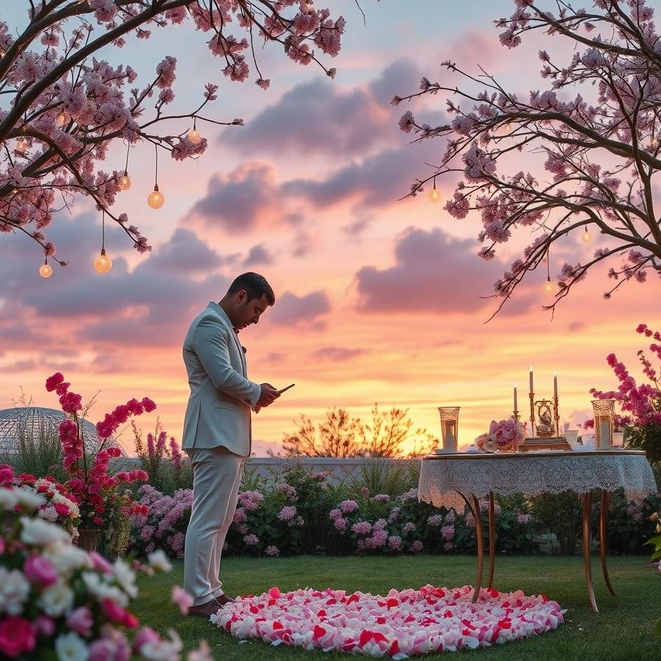 Dream : Marriage proposal preparations in a dream