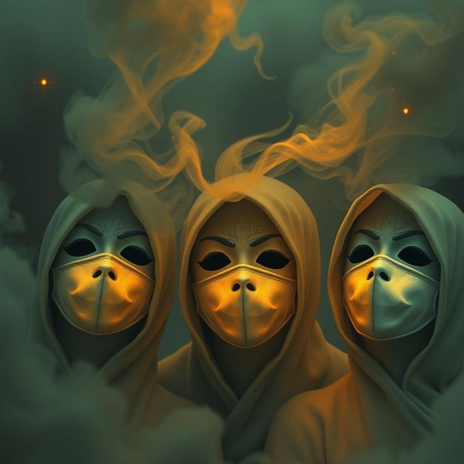 Dream : Masked people in a dream