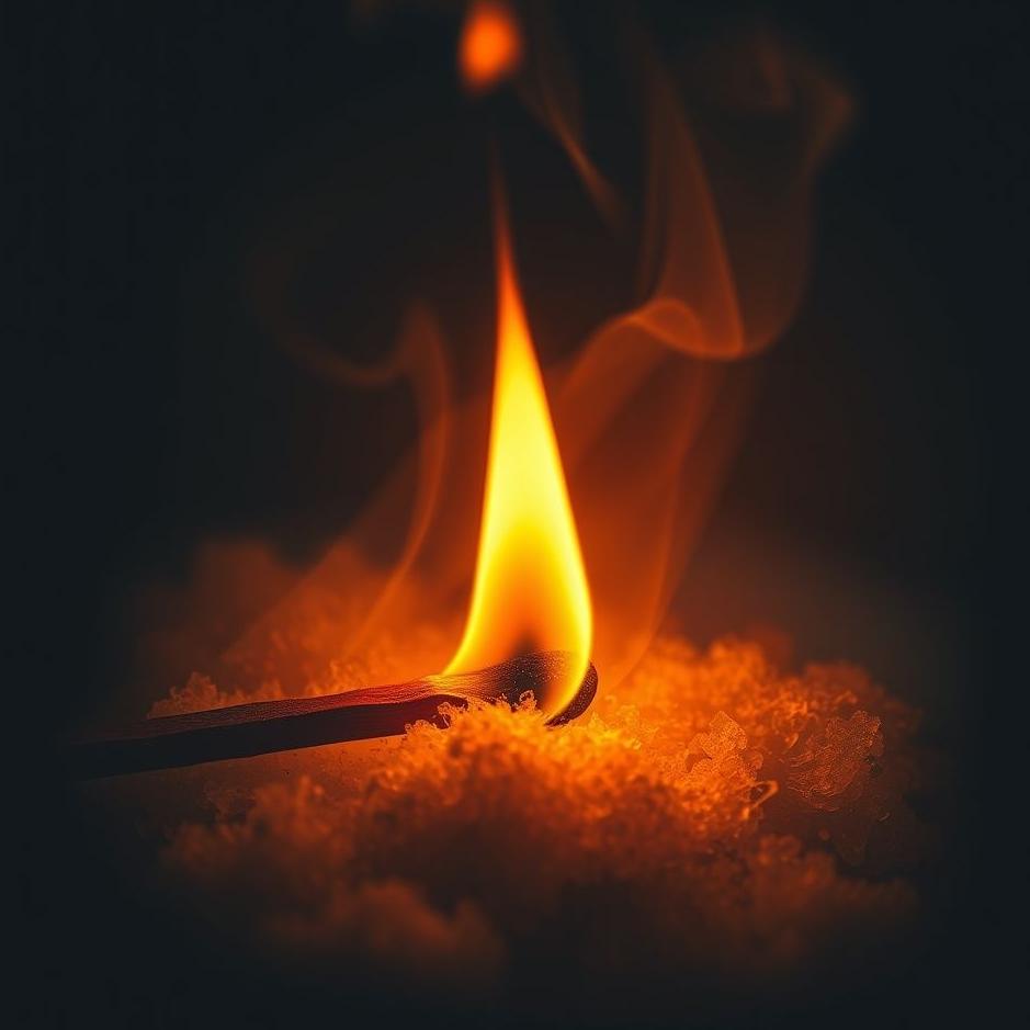 Dream : Match burning in a dream