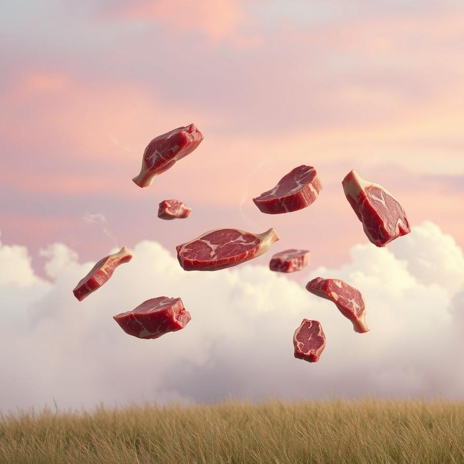 Dream : Meat coming in a dream
