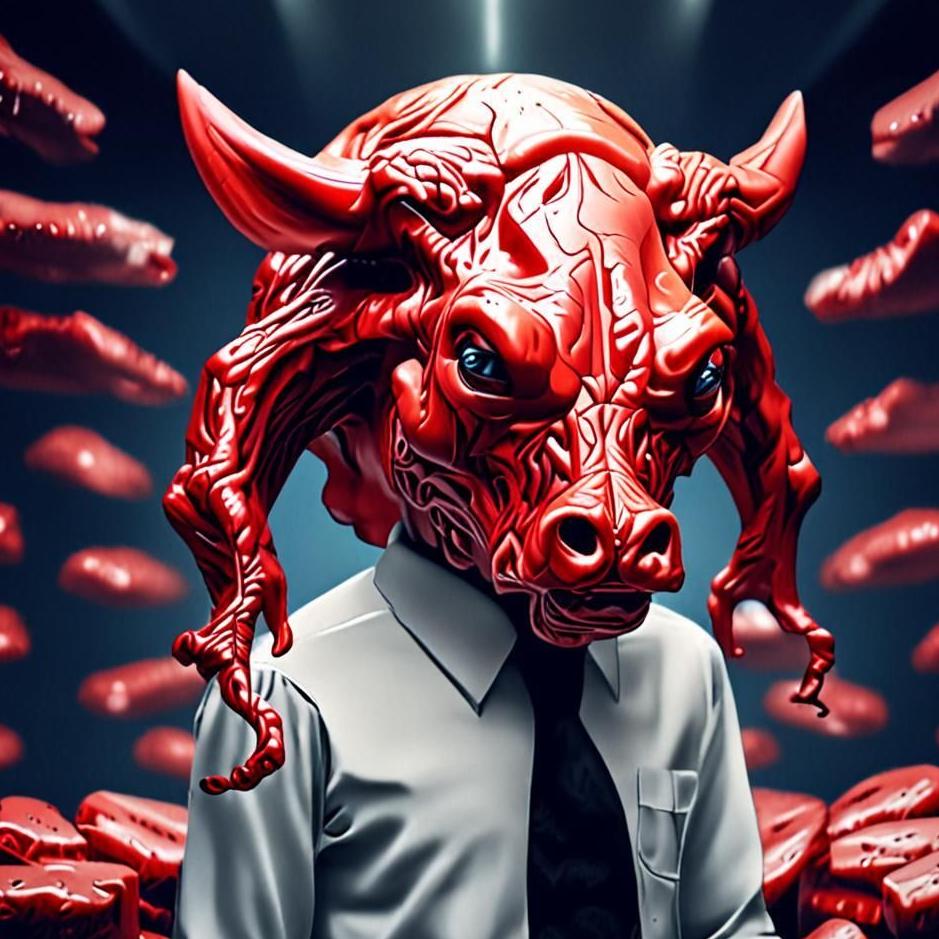 Dream : Meat falling out in a dream